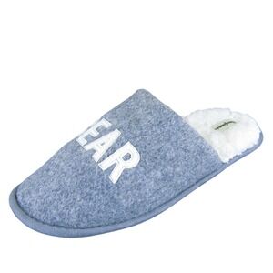 Dearfoams Men's Papa Bear Mule Gray Fabric Size 11-12 Medium Gently Used‎ 2025